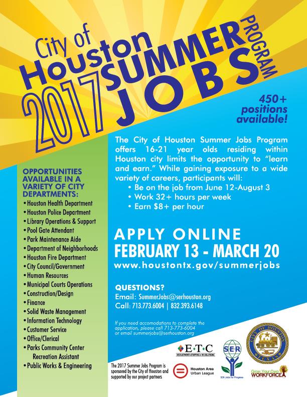 summer employment opportunities