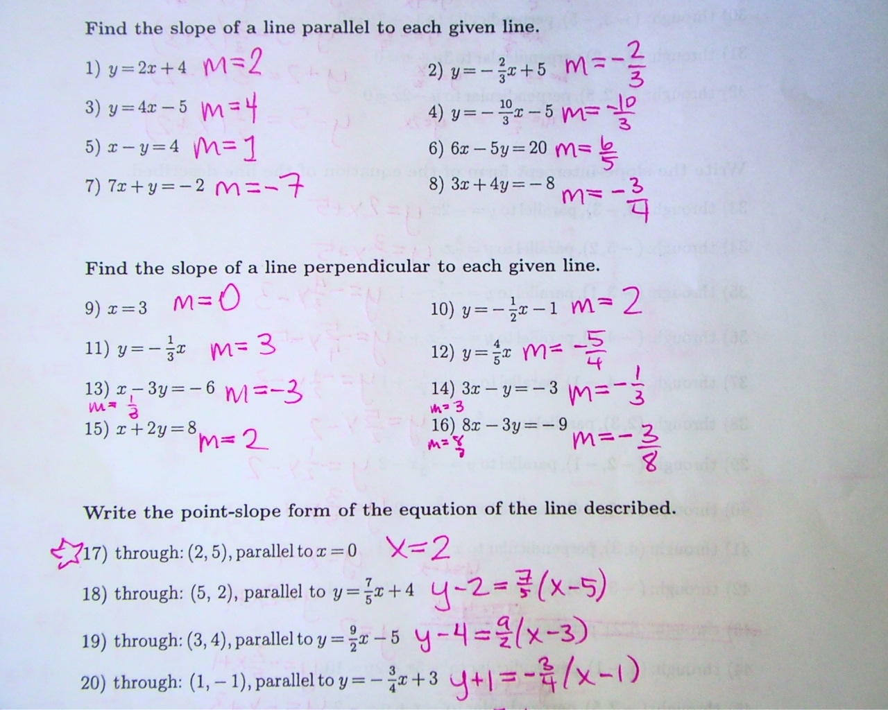 Printables Parallel And Perpendicular Lines Worksheet Answer Key geometry parallel and perpendicular lines worksheet plustheapp answer key together with planes worksheet