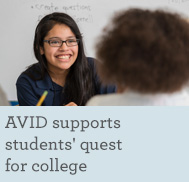 AVID supports students' quest for college