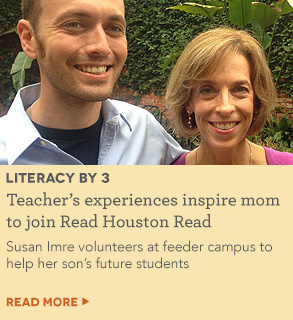 Teacher’s experiences inspire mom to join Read Houston Read