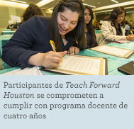 Teach Forward Houston fellows commit to four-year teaching program