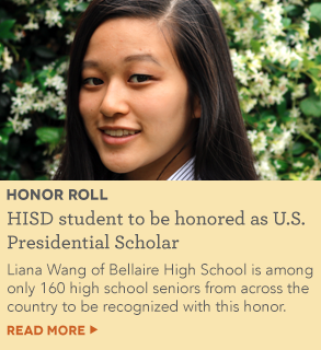 HISD student to be honored as U.S. Presidential Scholar in Washington, D.C.