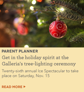 Get in the holiday spirit at the Galleria's tree-lighting ceremony