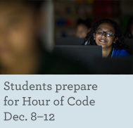 Students prepare for Hour of Code Dec. 8–12