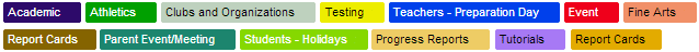 calendar categories 