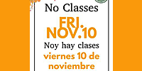  No School/ No hay clases
