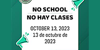  No School/ No hay clases
