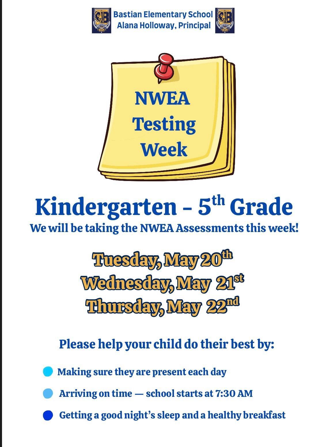 NWEA Testing Week