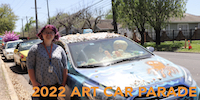  Students at Tijerina greet the Art Cars