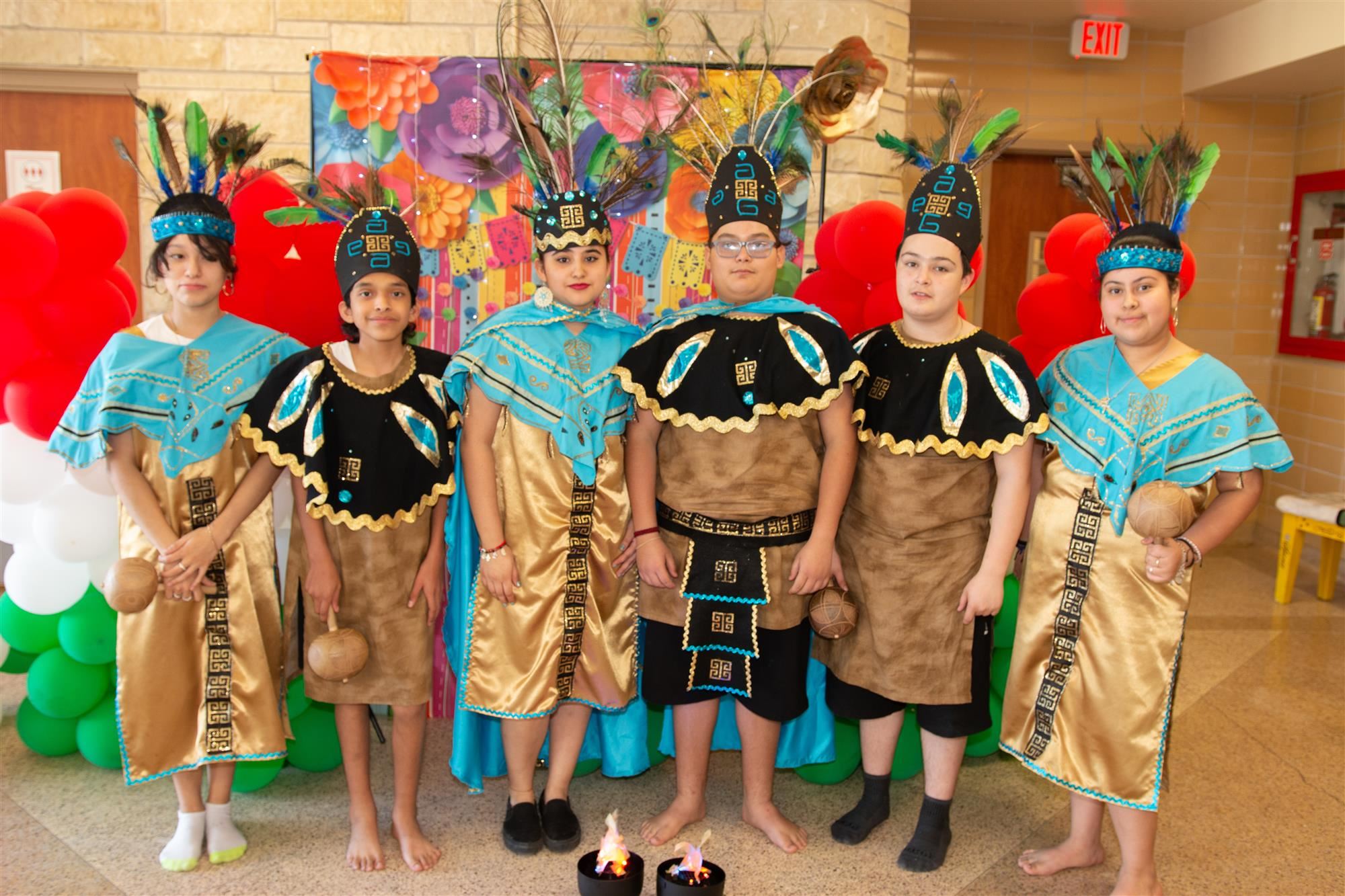 Some of the Aztec performers