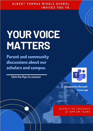 Your Voice Matters Meeting Flyer 