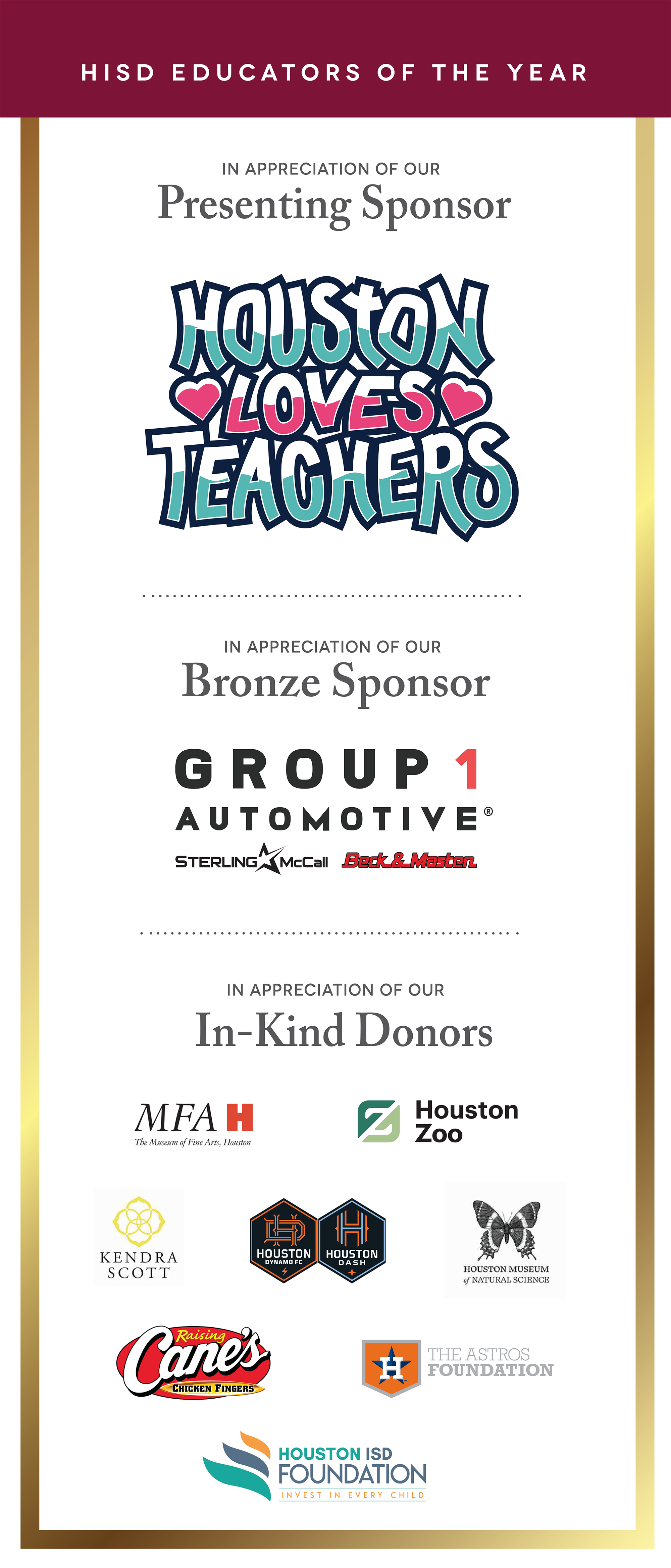 EOY Sponsors