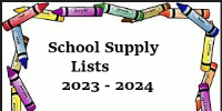 Supply Lists for upcoming Year