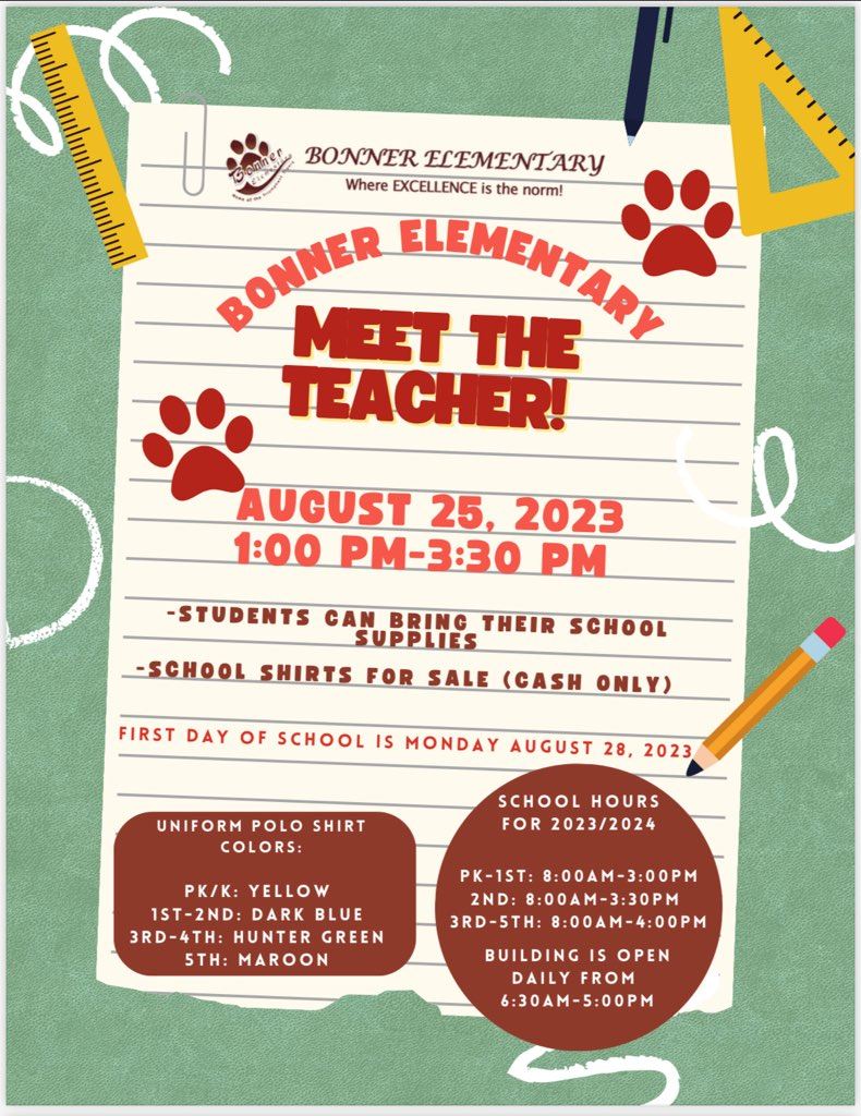  Meet the Teacher 2023-24