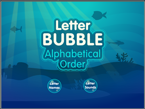 Letter Bubble Alphabetical Order