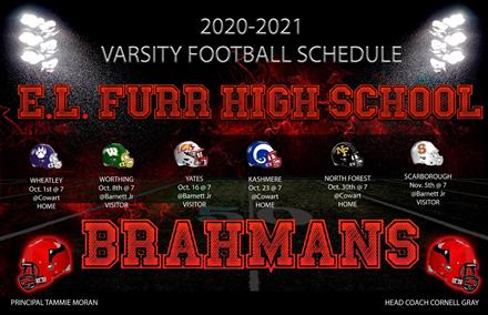 football school furr schedule 8th correction hs cowart versus worthing played stadium october game