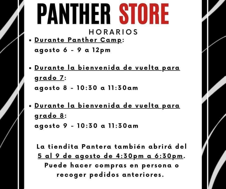 Información de la tienda Panther