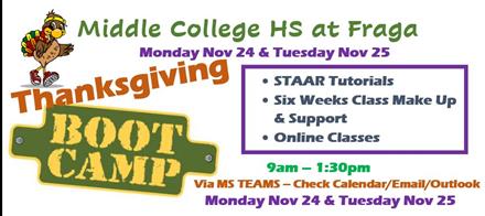 Thanksgiving BootCamp 