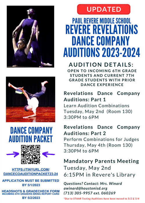 2023-2024 Dance Auditions
