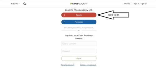 Khan academy login