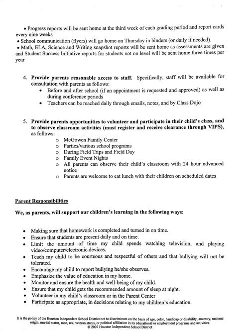 Title L School Parent Compact