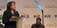  Panelist from HCC speaks