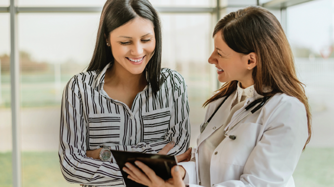  woman getting screened