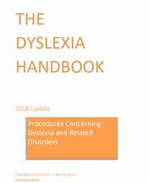 TEA Dyslexia Handbook, 2018