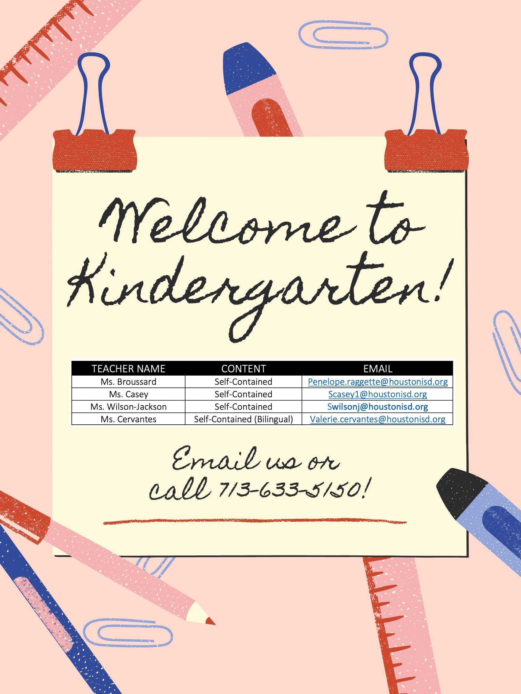 Kindergarten Team