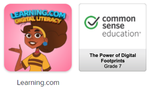 Learning.com and common sense education icons 