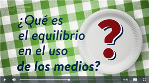 Que es equilibrio en el uso de los medios? 