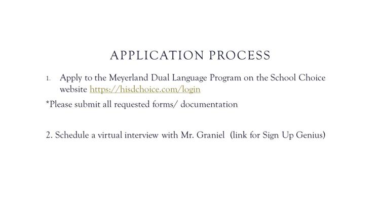 Application Process 