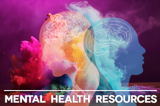 menthal health resources brains color abstract