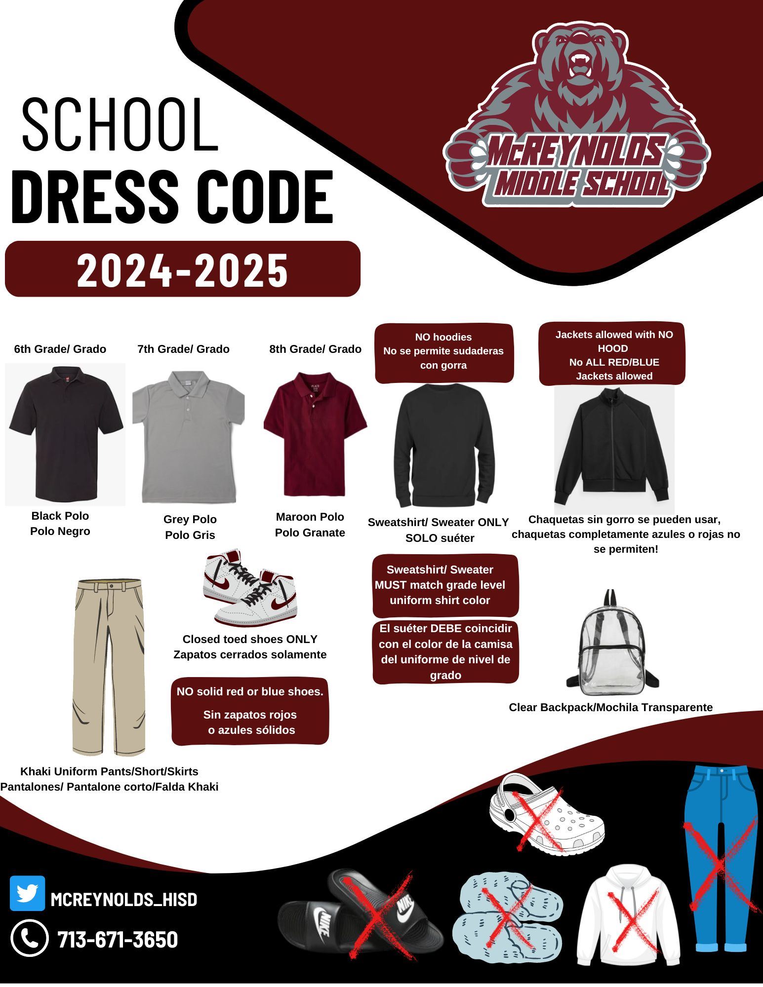 School dress code for 24-25 school year