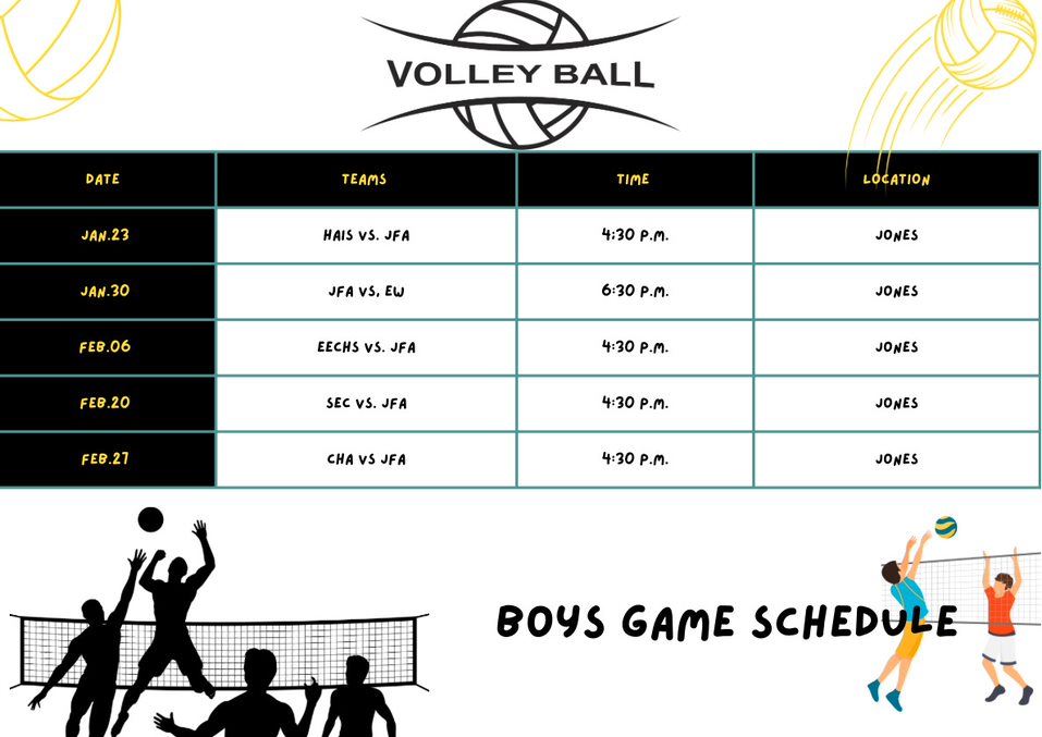 Boy Volleyball Schedule