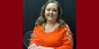 Principal Dean with HISD 1st Year Principal crystal award