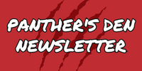  Panther's Den Newsletter with claw