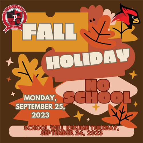  Fall Holiday No School