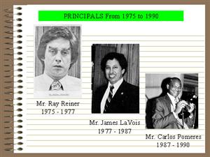 Edison Principals 1975-1990 