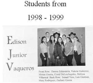 Edison Junior Vaqueros 1998 