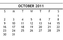 october 2011 