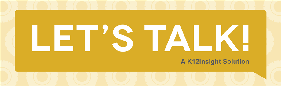Let's Talk speech bubble 
