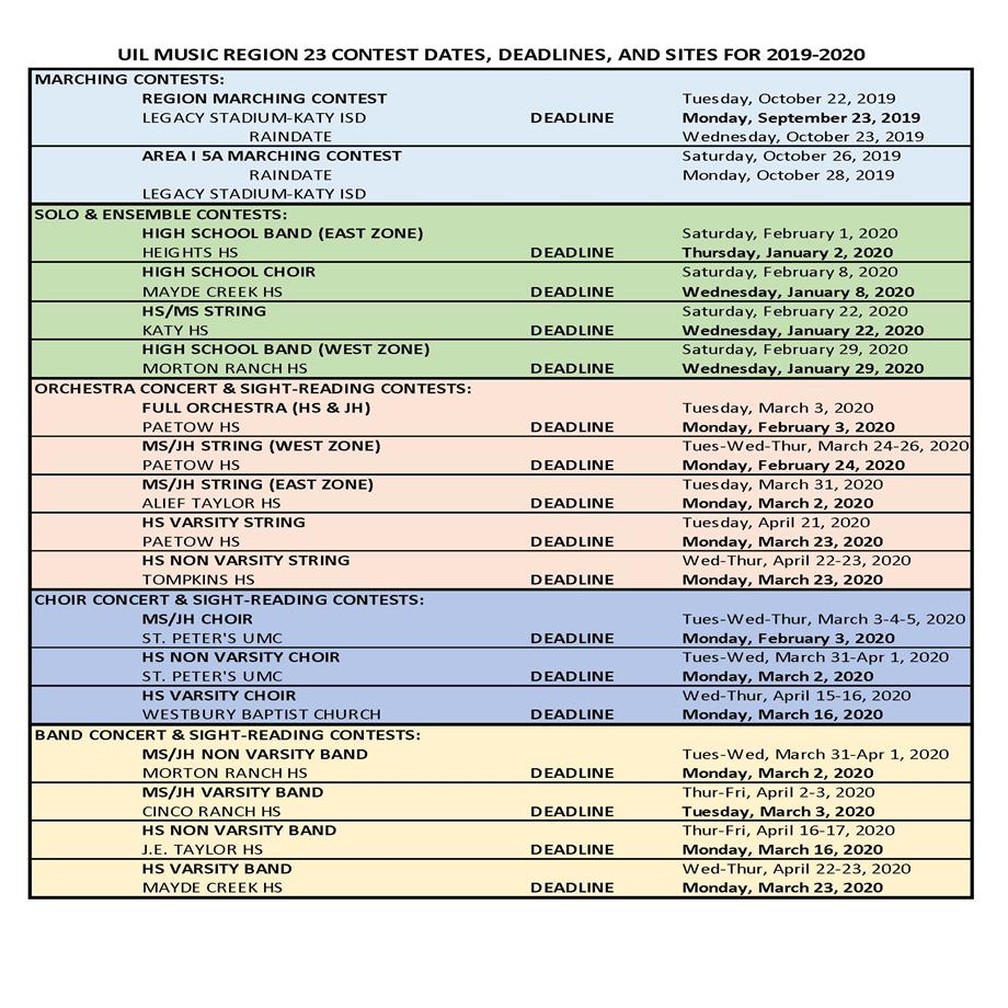 UIL Academics / UIL Music