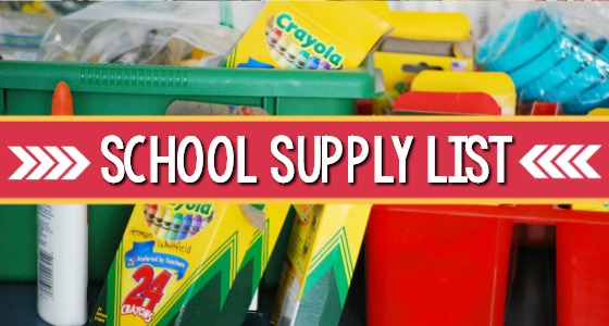  Supply list