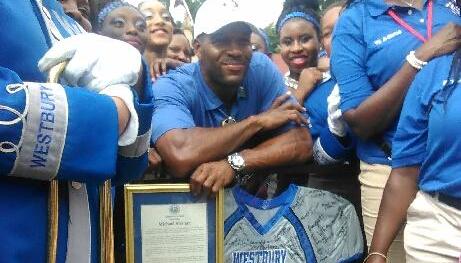 WHS @ Michael Strahan @ Hall of Fame Parade 