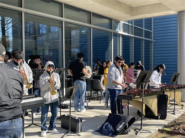 Band at the Hattie Mae White Parent Expo