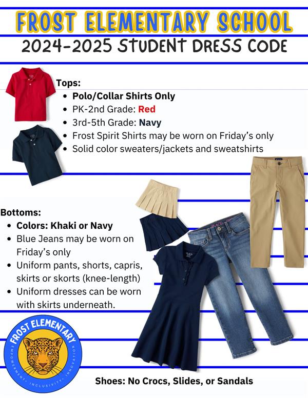 2024-2025 Frost Dress Code
