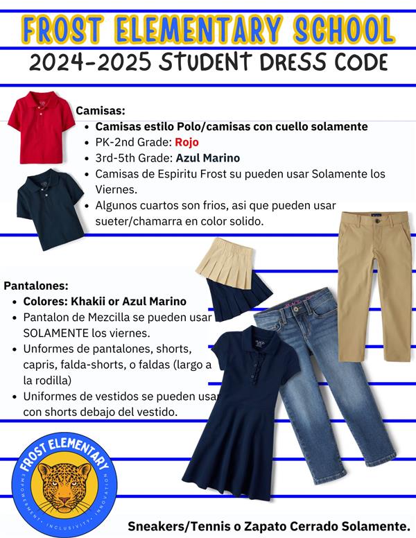 2024-2025 Frost Dress Code